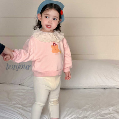 【BABY&KID】レース襟カートゥーンスウェットSK104311