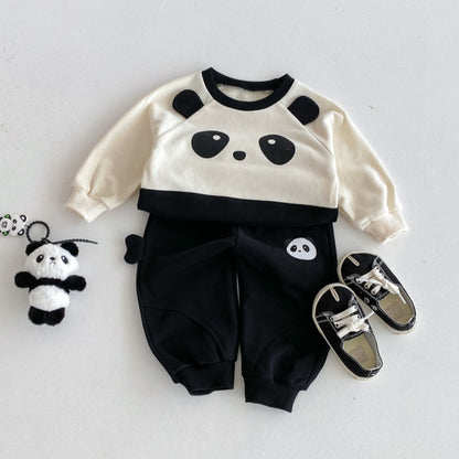【BABY&KID】クルーネックパンダセットアップSK092705