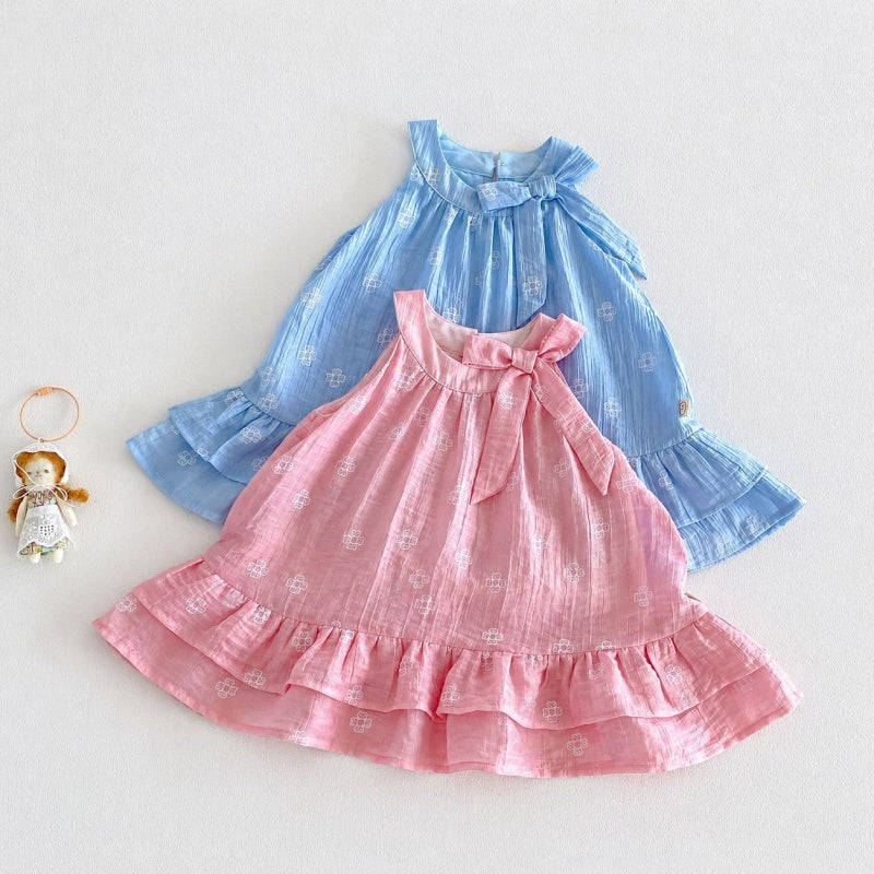 【BABY&KID】夏新作小花柄蝶結び総柄ワンピースSK106109
