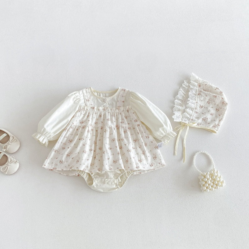 【BABY】小花柄ロンパースSK107902