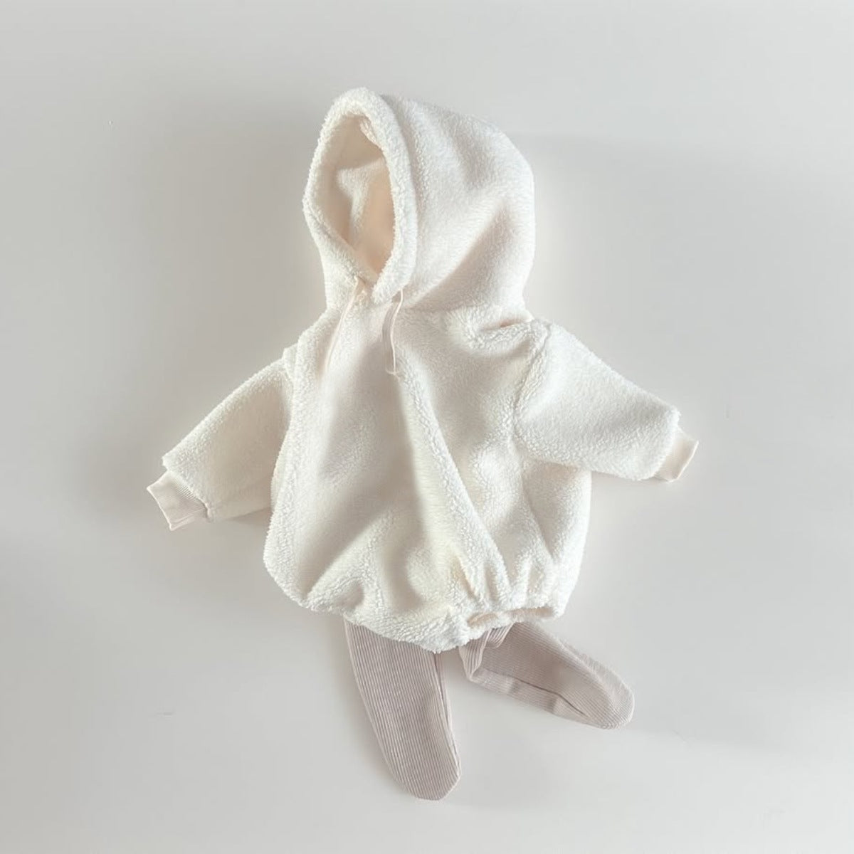 【BABY】ふわふわのカジュアルフード付きロンパースSK103106