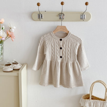 【BABY&KID】シンプルニットワンピースSK092713