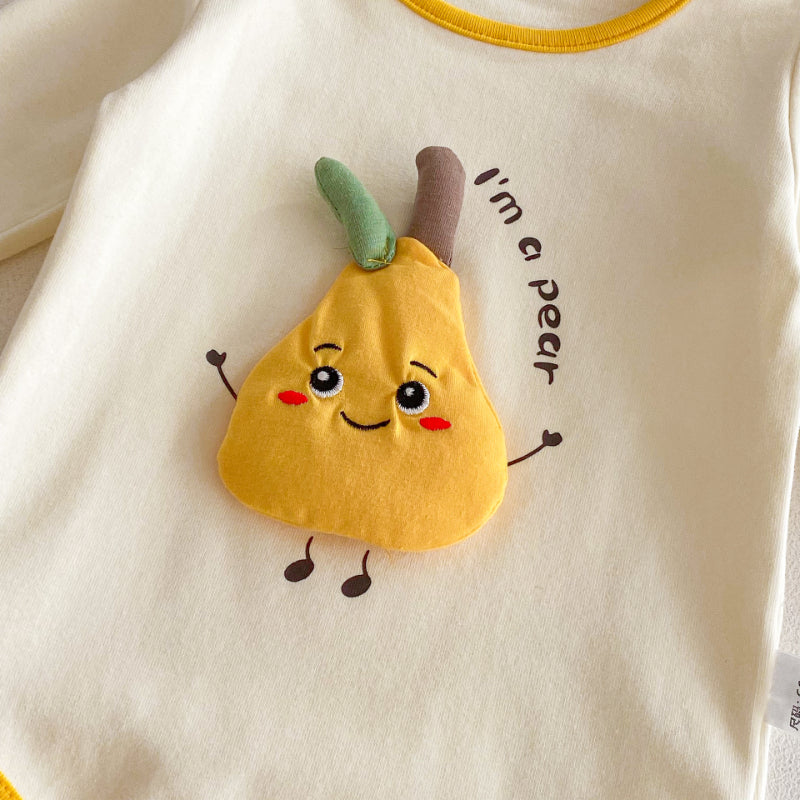 【BABY】洋梨モチーフフルーツロンパースSK103608