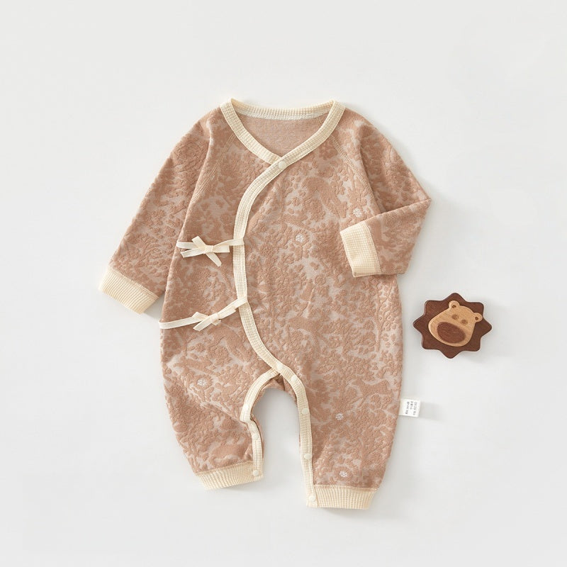 【BABY】北欧風ジャカードやわらかカバーオールSK102604