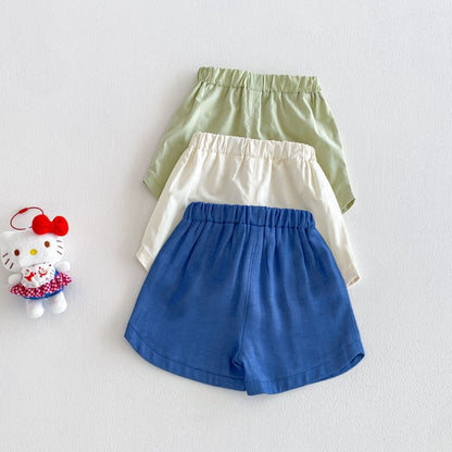 【BABY&KID】夏新作フルーツ刺繍ショートパンツSK106119