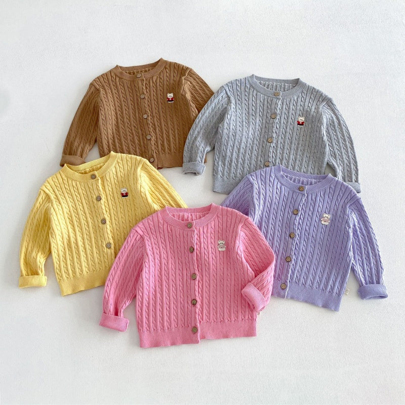 【BABY&KID】ケーブルニットカーディガンSK107205