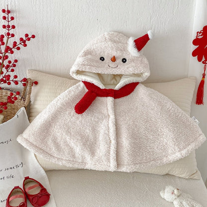 【BABY】ホワイトスノーマンボアケープSK102936