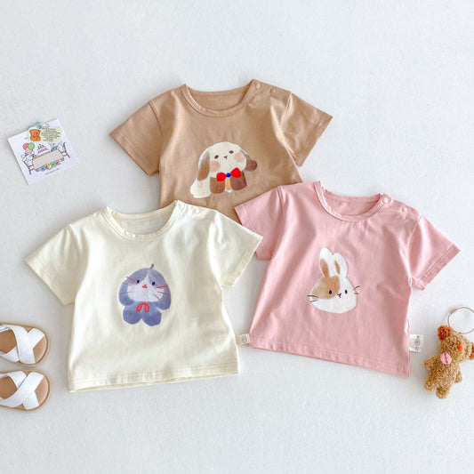 【BABY&KID】夏新作 アニマルプリント半袖シャツSK072002