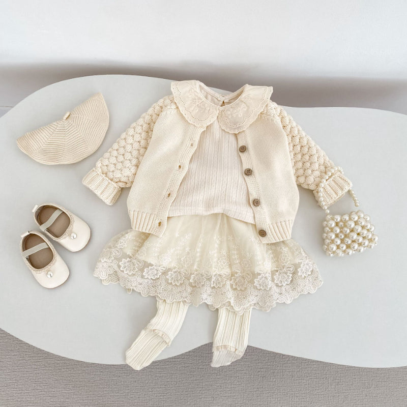 【BABY&KID】レース襟TシャツSK100624