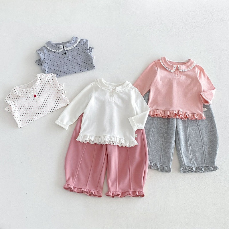 【BABY&KID】丸襟長袖トップスSK106616