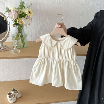 【BABY&KID】夏新作コットンノースリーブワンピースSK105020
