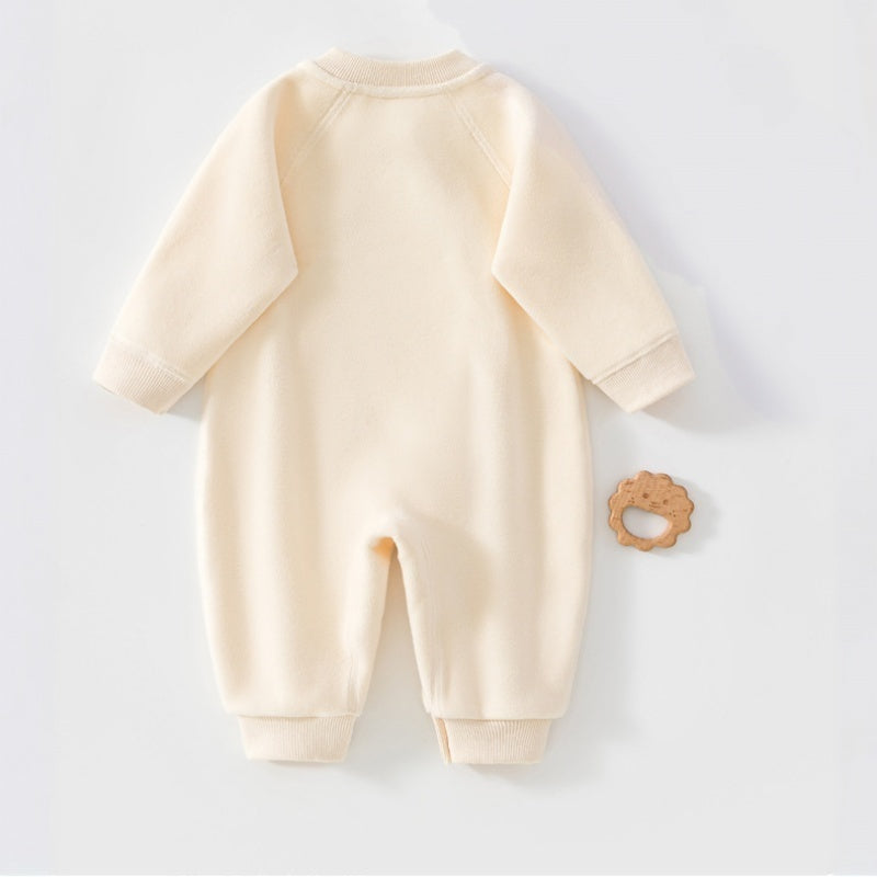 【BABY】北欧風恐竜ワッペンフリースカバーオールSK108415