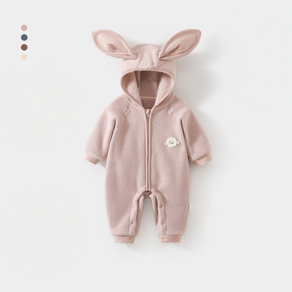 【BABY】冬新作北欧風うさ耳ボアカバーオールSK102632