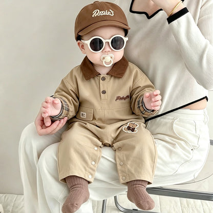 【BABY】綿襟付きカバーオールSK106706