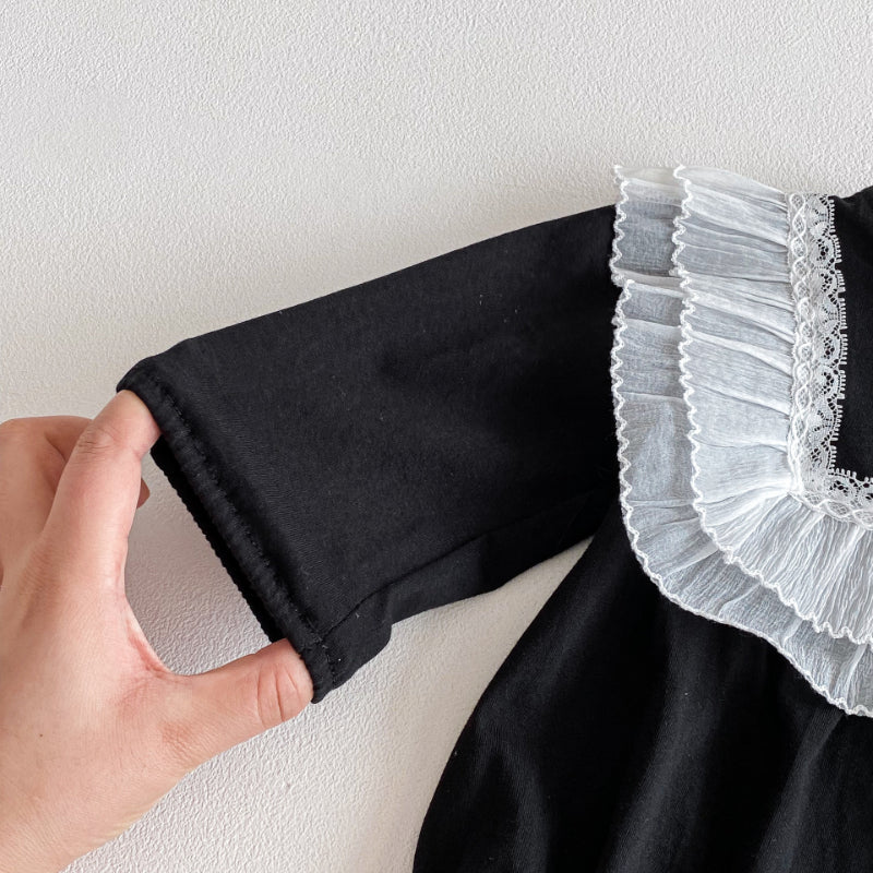 【BABY】レースフリルロンパースSK103616