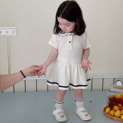 【BABY】夏新作 韓国風半袖ワンピースSK082316