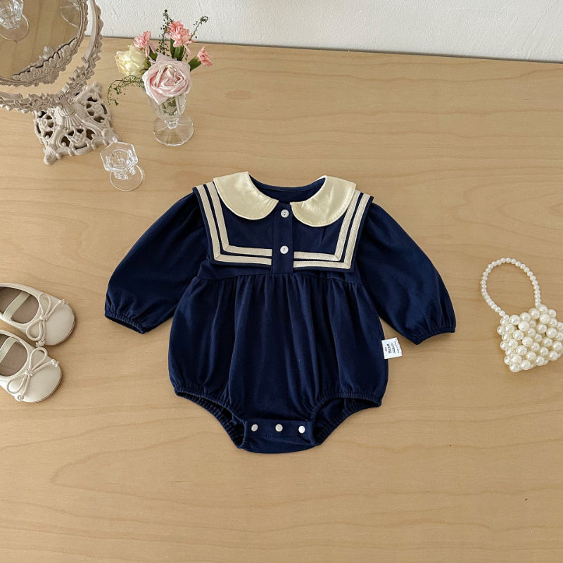 【BABY】マリン風ロンパースSK103611