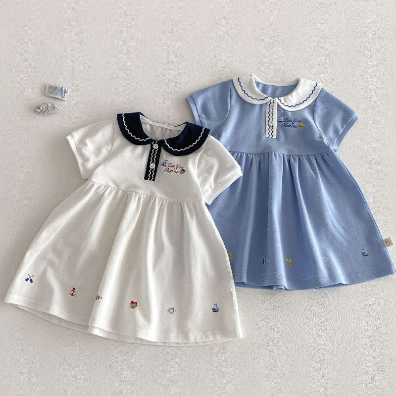 【BABY&KID】夏新作丸襟カートゥーンワンピースSK105524