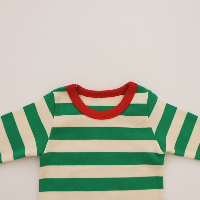 【BABY】ボーダーロンパースorTシャツ&レギンスSK101542