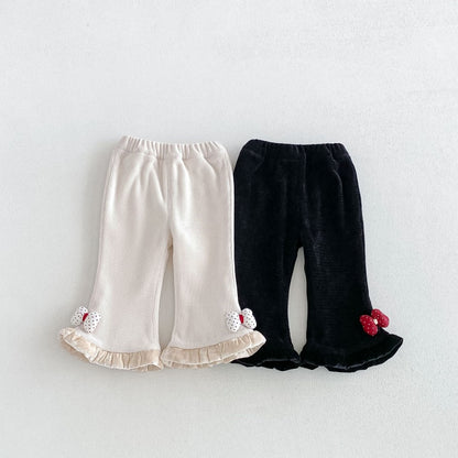 【BABY&KID】冬新作蝶結び裏起毛パンツSK108507