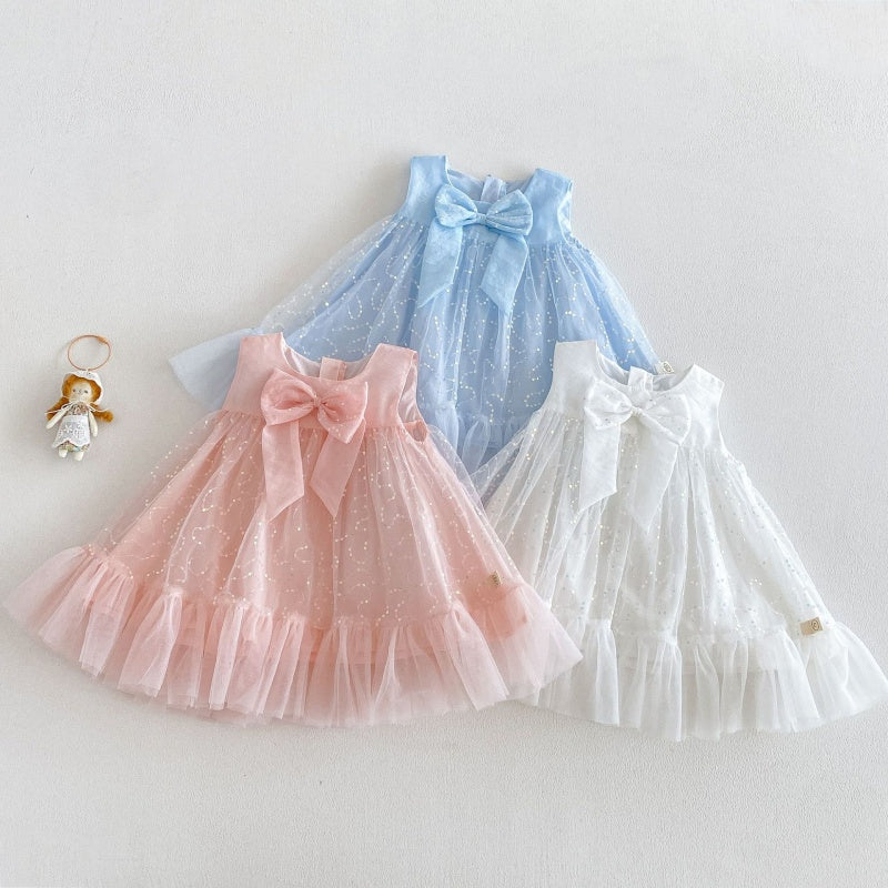 【BABY&KID】夏新作チュール蝶結びワンピースSK105912