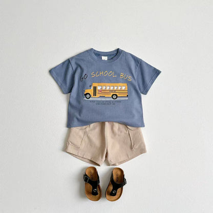 【BABY&KID】夏新作 車柄プリントTシャツSK090806