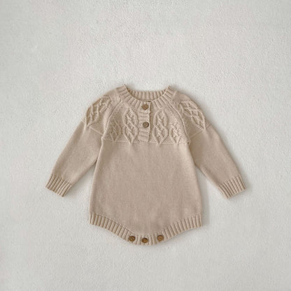 【BABY】パステルカラーニットロンパースSK030515