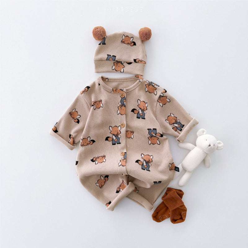 【BABY】ワッフル地キャラクターカバーオールSK101504