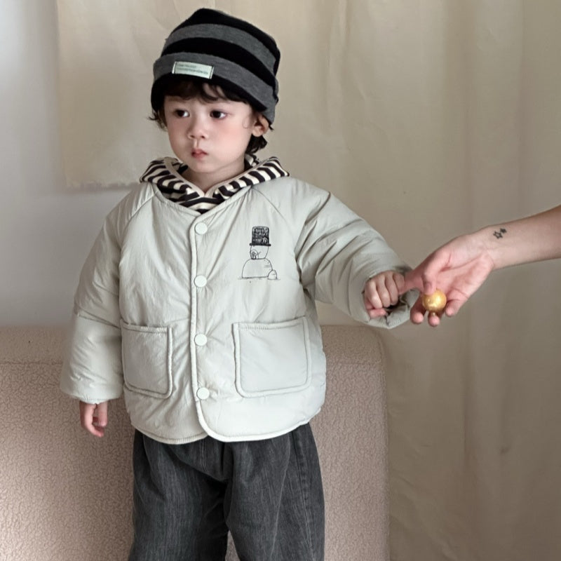 【BABY&KID】冬新作韓国風キャラ柄中綿アウターSK103131