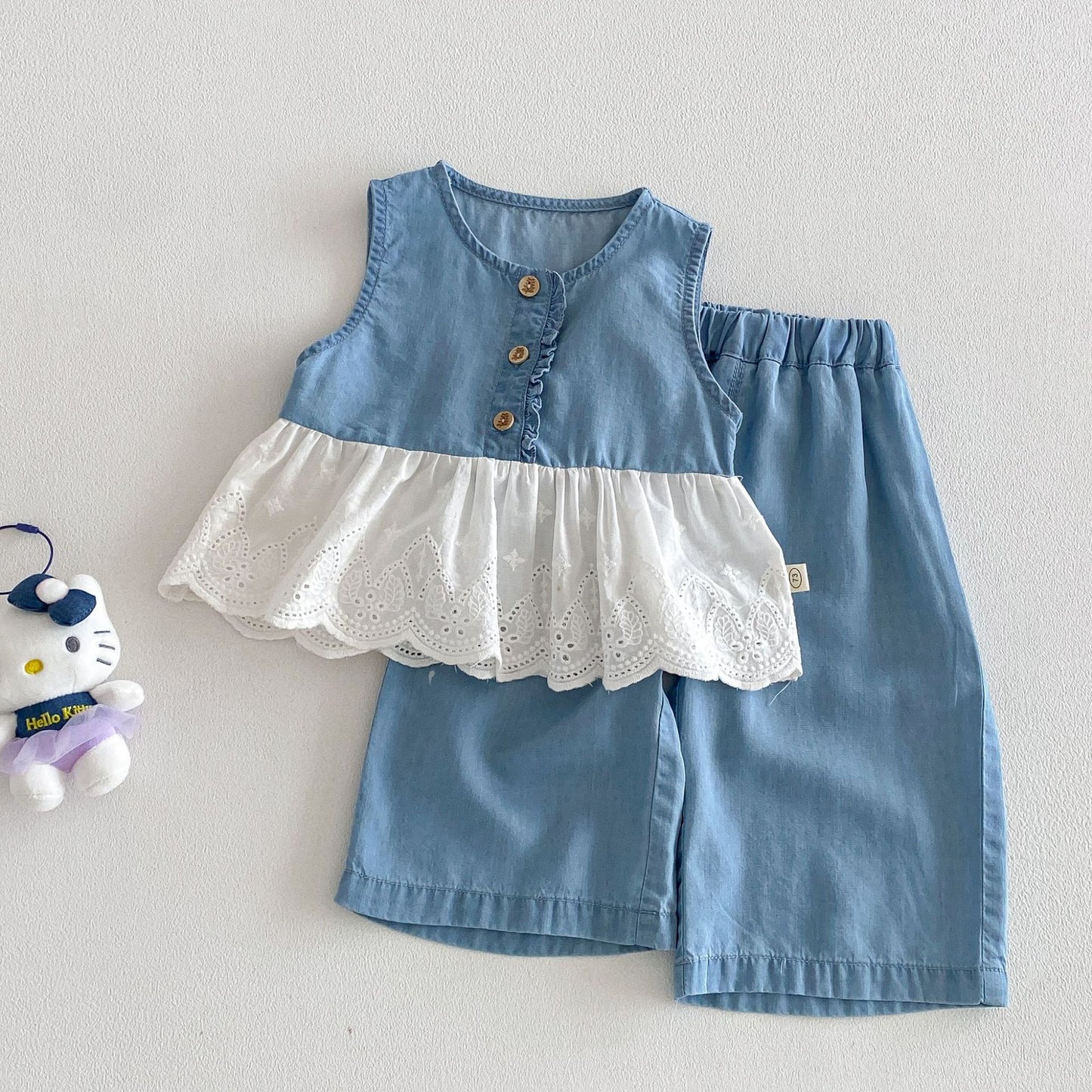 【BABY&KID】夏新作 フリルデザインセットアップSK105110