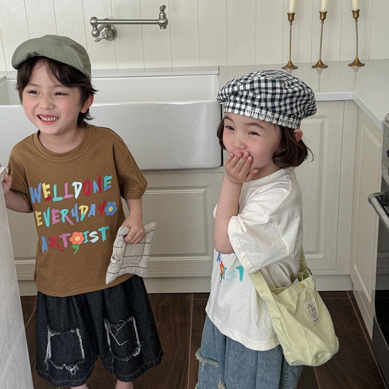 【BABY&KID】夏新作 レタード半袖TシャツSK080514