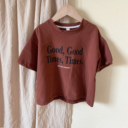 【BABY&KID】夏新作 Good times半袖トップスSK063026