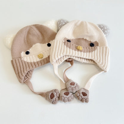 【HAT】フクロウ耳あて帽子SK101604