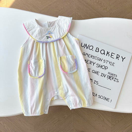 【BABY】夏新作 ドーパミンポケット付きカバーオールSK091817