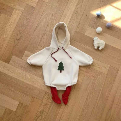 【BABY】ツリー刺繍カバーオールSK102806