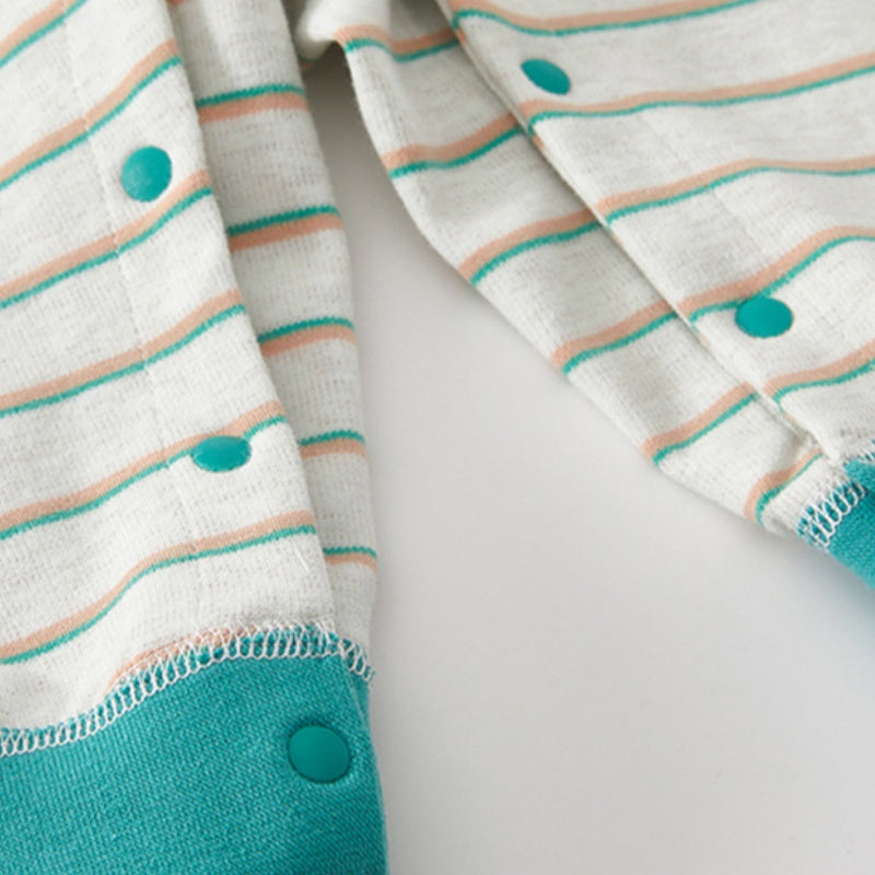 【BABY】北欧風レトロボーダーカバーオールSK102626