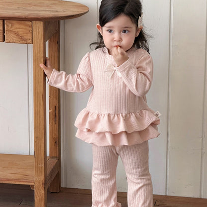 【BABY】スウィートリボンニットセットアップSK103708