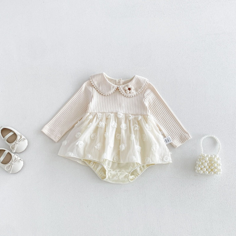 【BABY】フラワーチュールロンパースSK106903