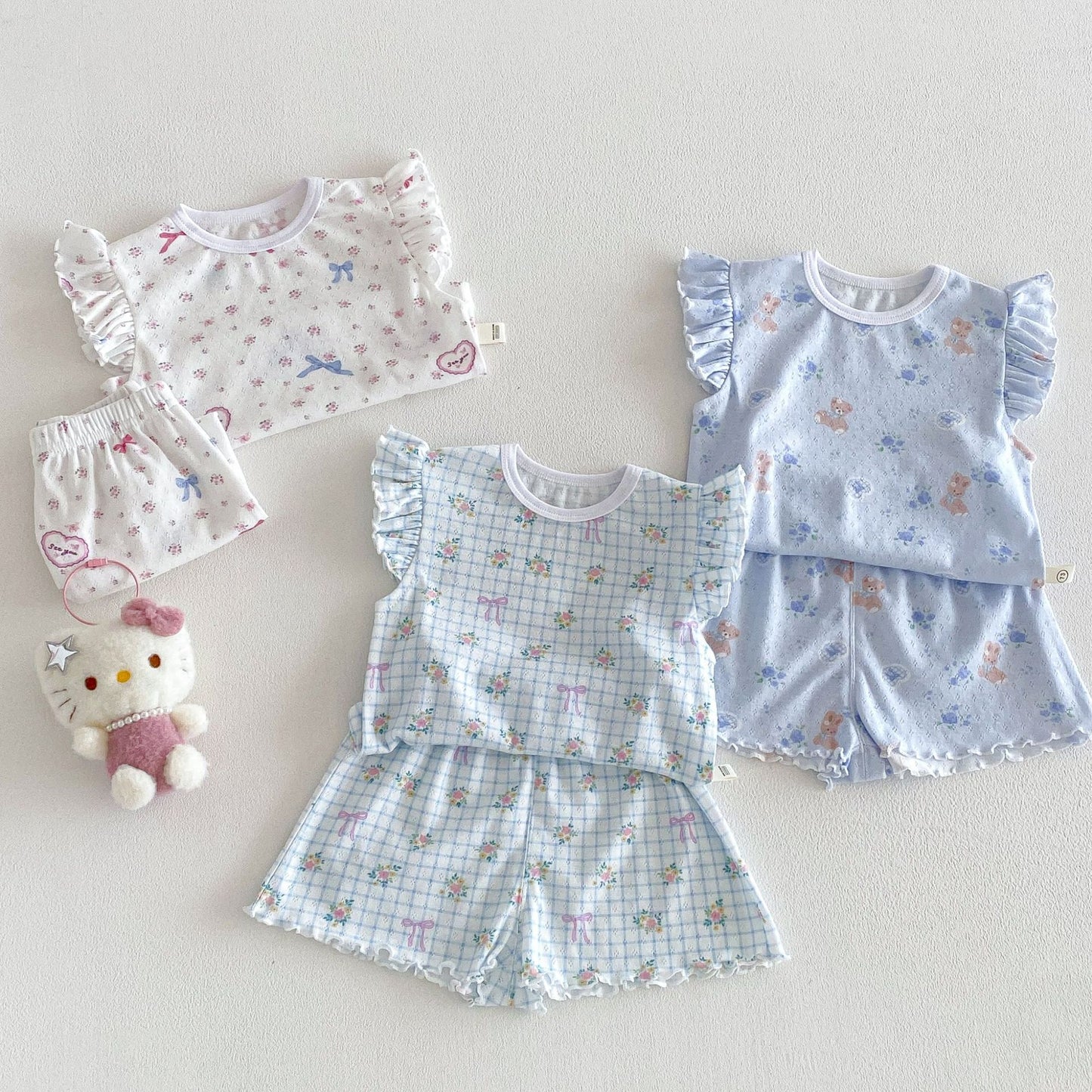 【BABY&KID】夏新作 小花柄セットアップSK105105