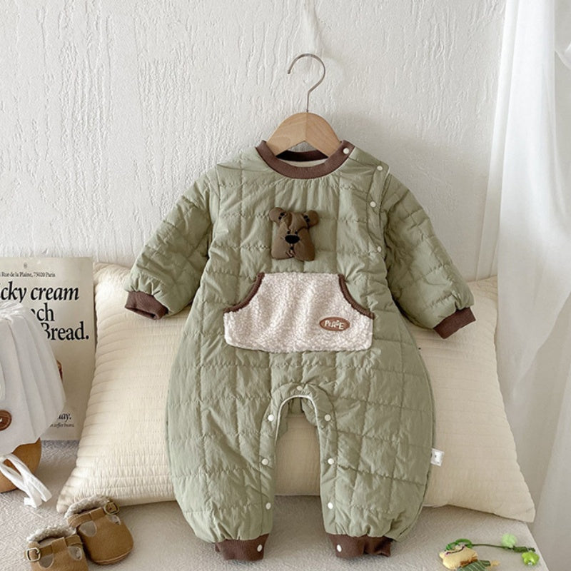 【BABY】冬新作韓国風大きめポケットカバーオールSK102720