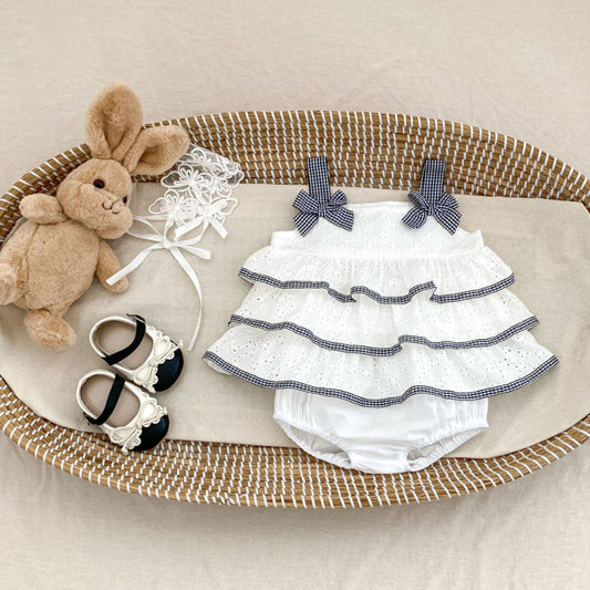 【BABY&KID】夏新作 可愛い刺繍キャミトップス＆ショートパンツSK080114