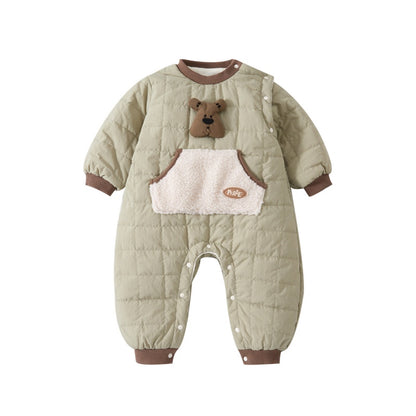 【BABY】冬新作韓国風大きめポケットカバーオールSK102720