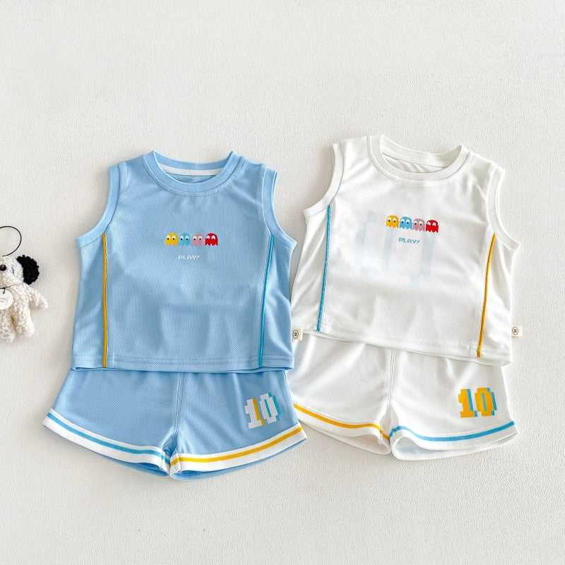 【BABY&KID】夏新作カートゥーンプリントセットアップSK105907