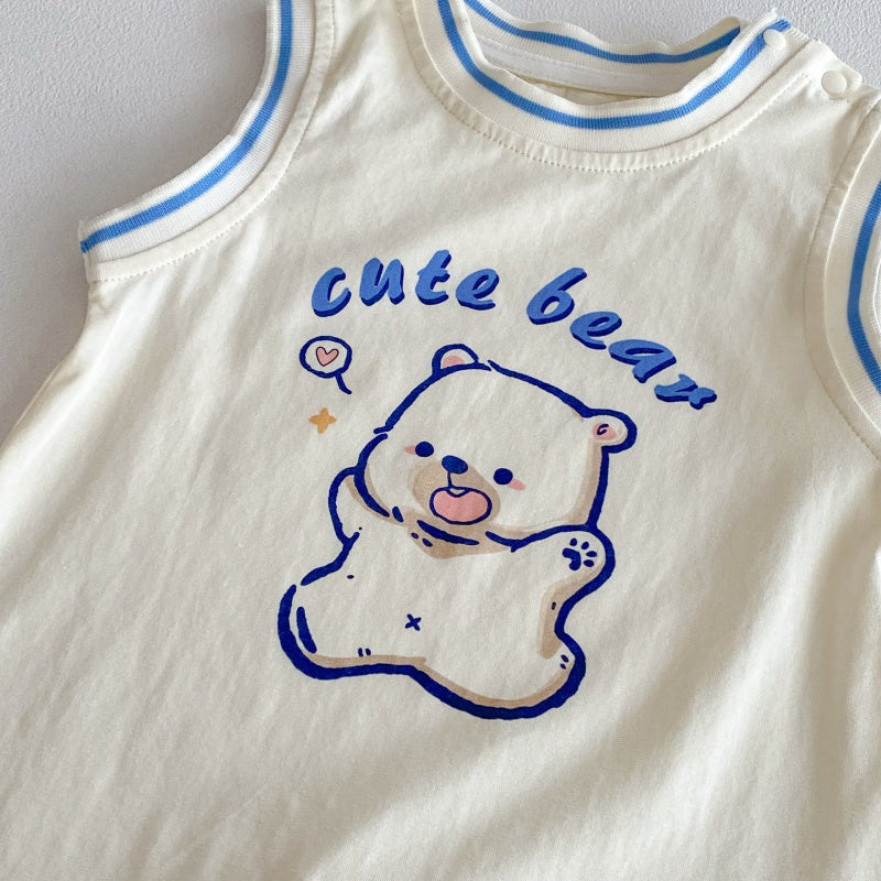 【BABY】夏新作くまさんカバーオールSK104612