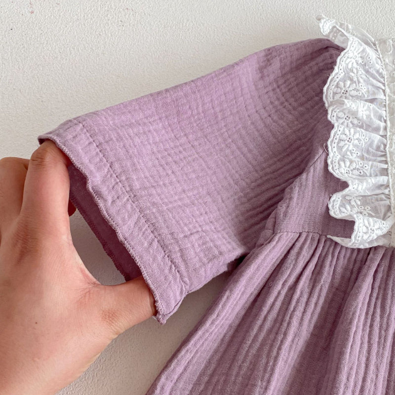 【BABY】レース刺繍カバーオールSK103617