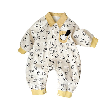 【BABY】わんちゃん総柄カバーオールSK104416