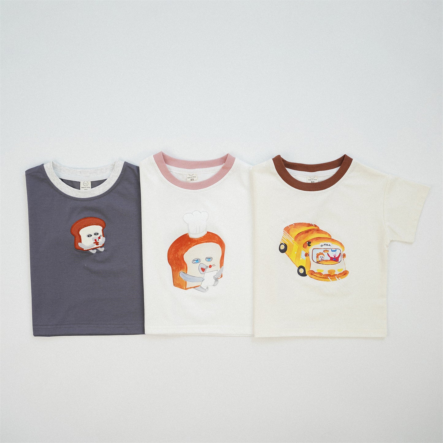 【BABY&KID】夏新作 キャラクタークルーネックTシャツSK090807