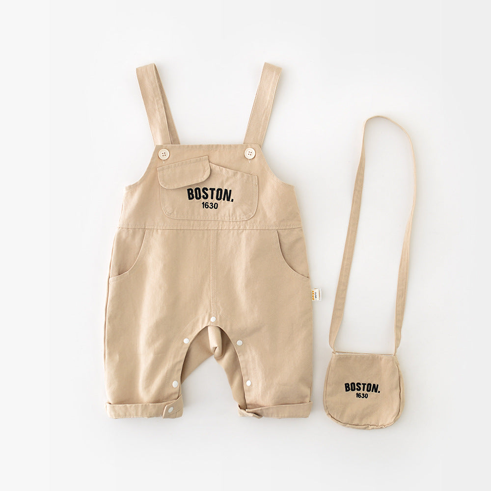 【BABY】刺繍ロゴサロペット&バッグSK100525