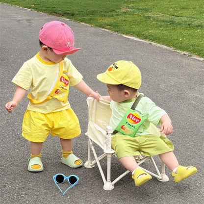 【BABY&KID】夏新作 ドーパミンセットアップ＆バッグSK092116