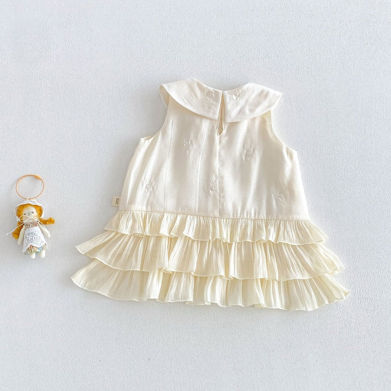 【BABY&KID】夏新作丸襟蝶結びワンピースSK106106